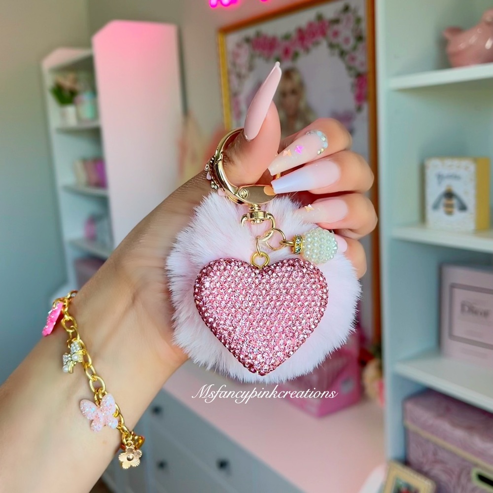 Rhinestone bling Keychain